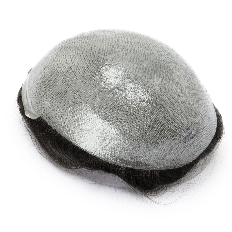 0608V|0.06-0.08 mm V - Loop | Bio - Skin - Haarsystem f&uuml;r M&auml;nner | Kein Glanz bei Licht, Pa&szlig;t gut zu Ihrer Haut