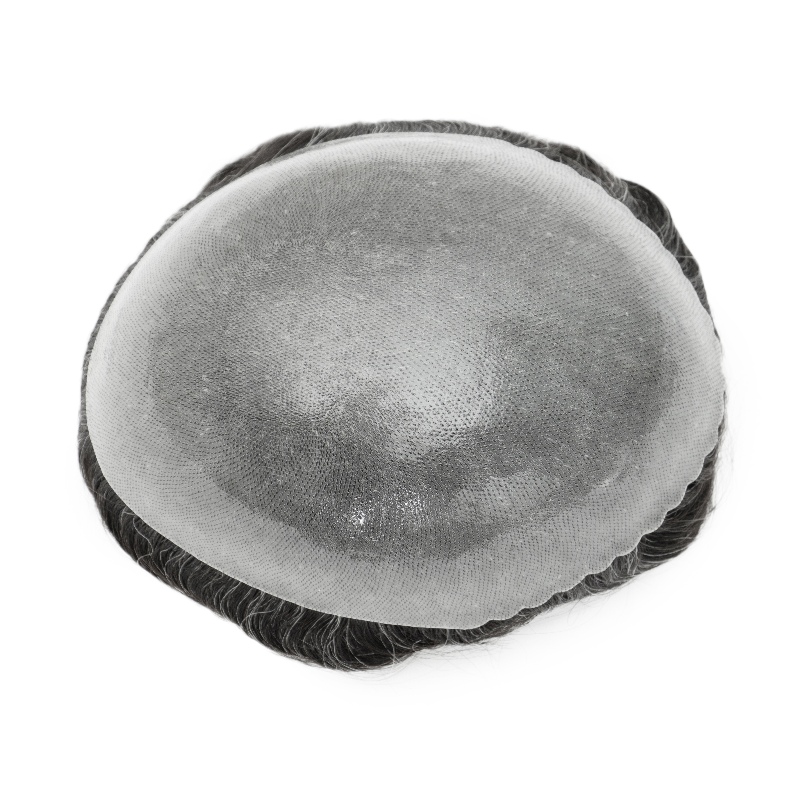 FO Base | 0.1-0.12 mm Full-Skin-Basis mit Double Knots | Herren-Haarsystem | Herrenfrisur für dünnes Haar