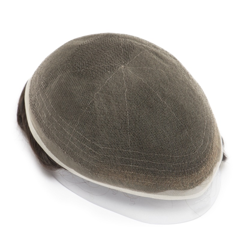 Full French Lace-Basis: Herren-Toupet | Full French Lace Base | Geeignet f&uuml;r feuchtes Klima