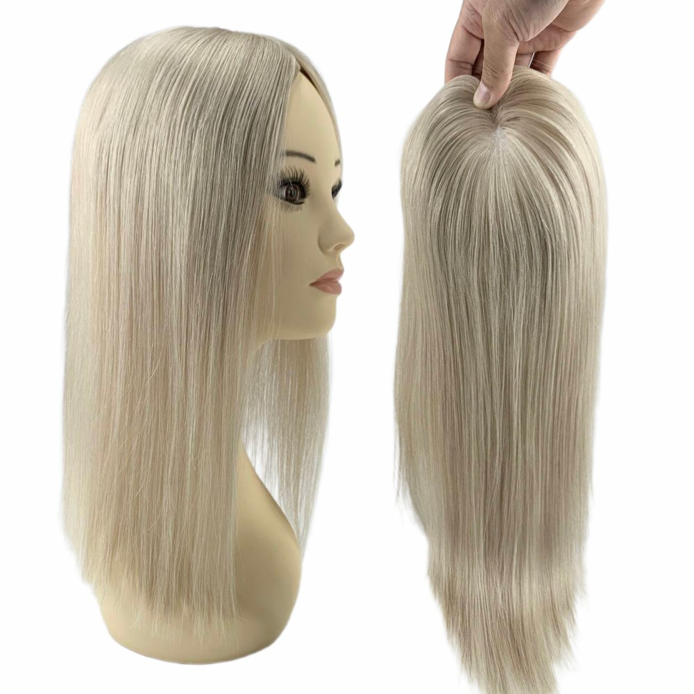 5''x5'' Mono| Feines Mono Hochwertiges Remy Echthaar-Haarteil für Damen mit feinem brasilianischem Remy Haar