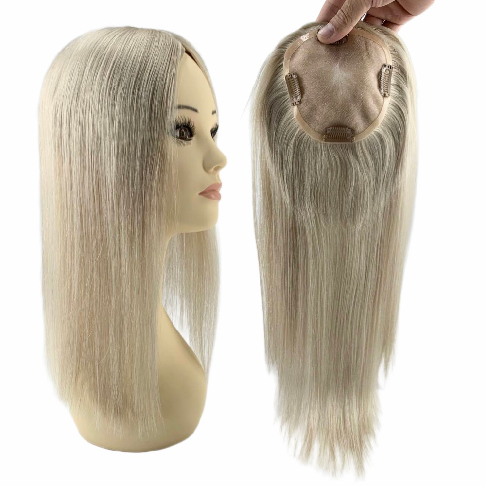 5''x5'' Mono| Feines Mono Hochwertiges Remy Echthaar-Haarteil für Damen mit feinem brasilianischem Remy Haar